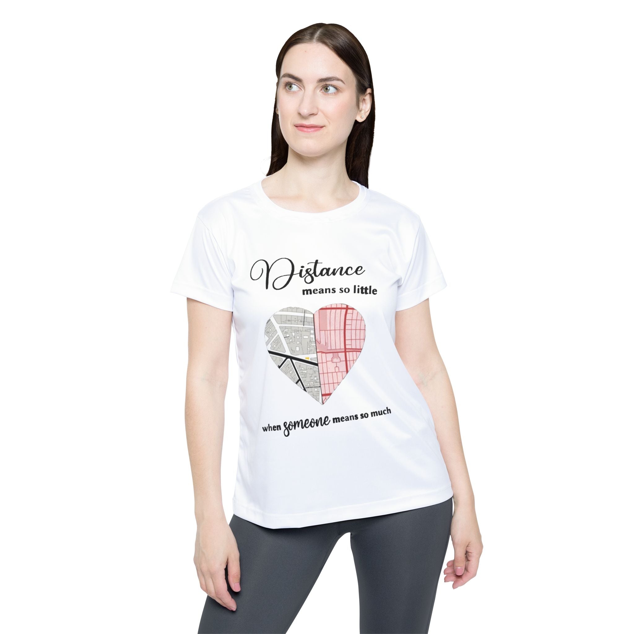Distance means so little when someone means so much | Women's Sports Jersey